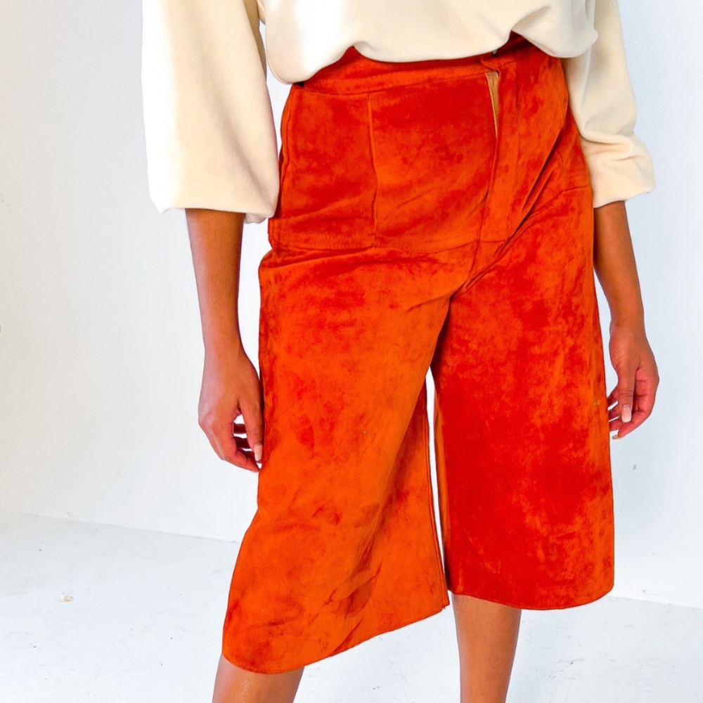 Vintage Wide leg Leather Pant